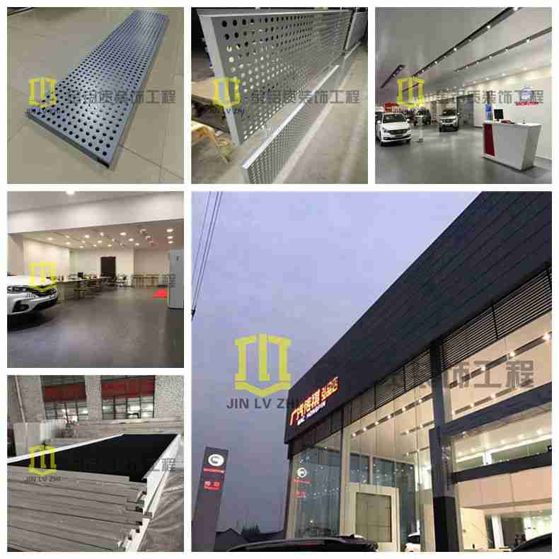 金鋁質(zhì)鋁單板工程傳祺4s汽車(chē)店完美竣工，外觀時(shí)尚美觀
